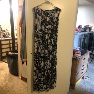 Black and grey floral print Dress